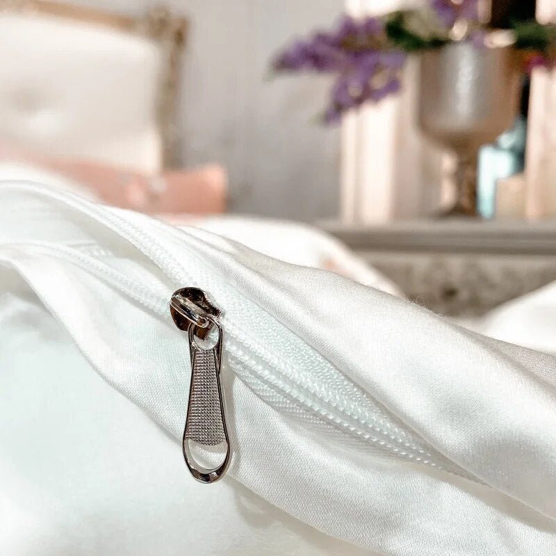 White Love Story Bedding Set