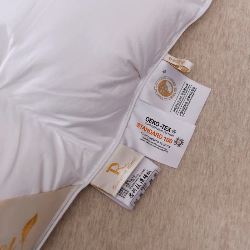 White Deluxe Cotton Goose Down Comforter