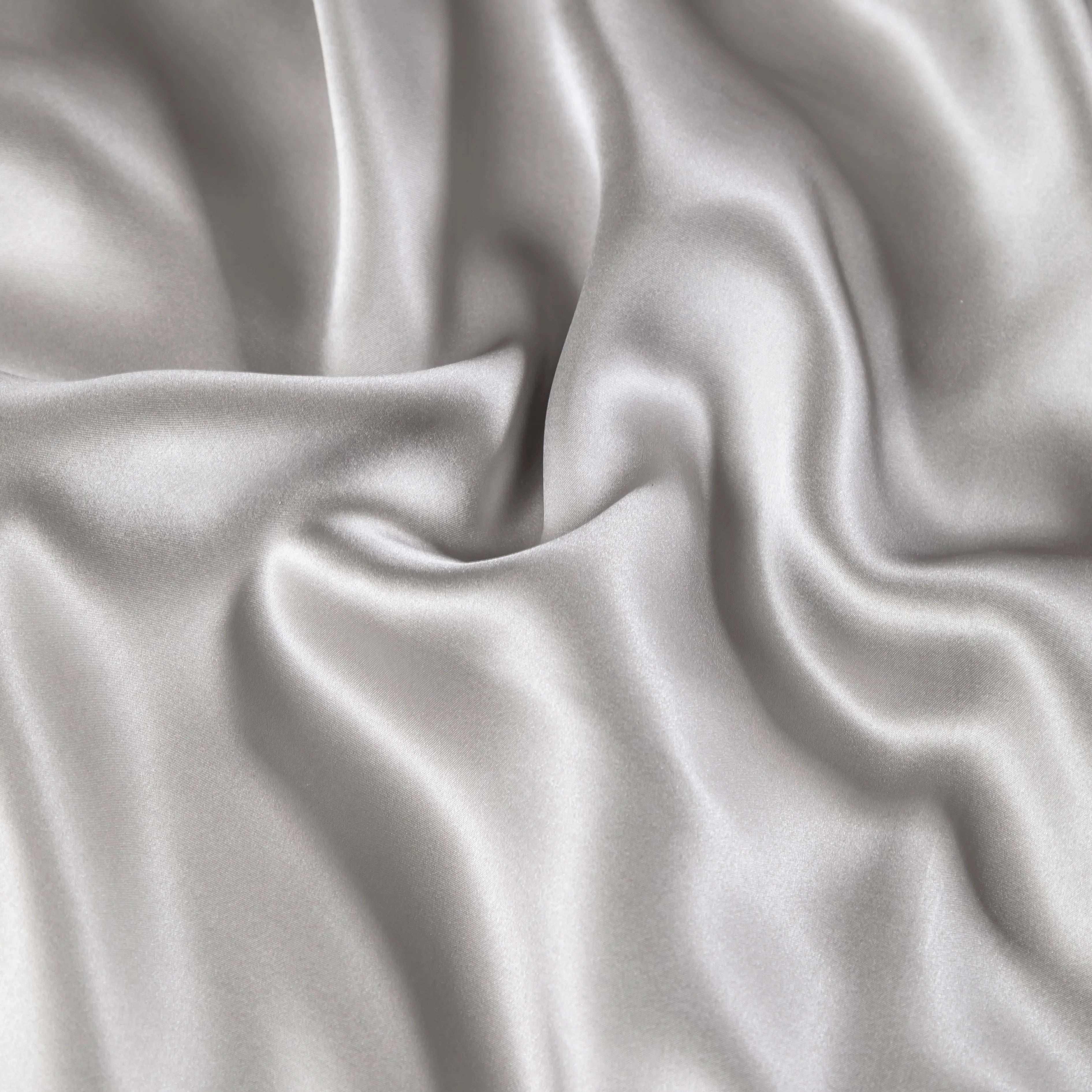 Grey Top Grade Silk Bedding Set