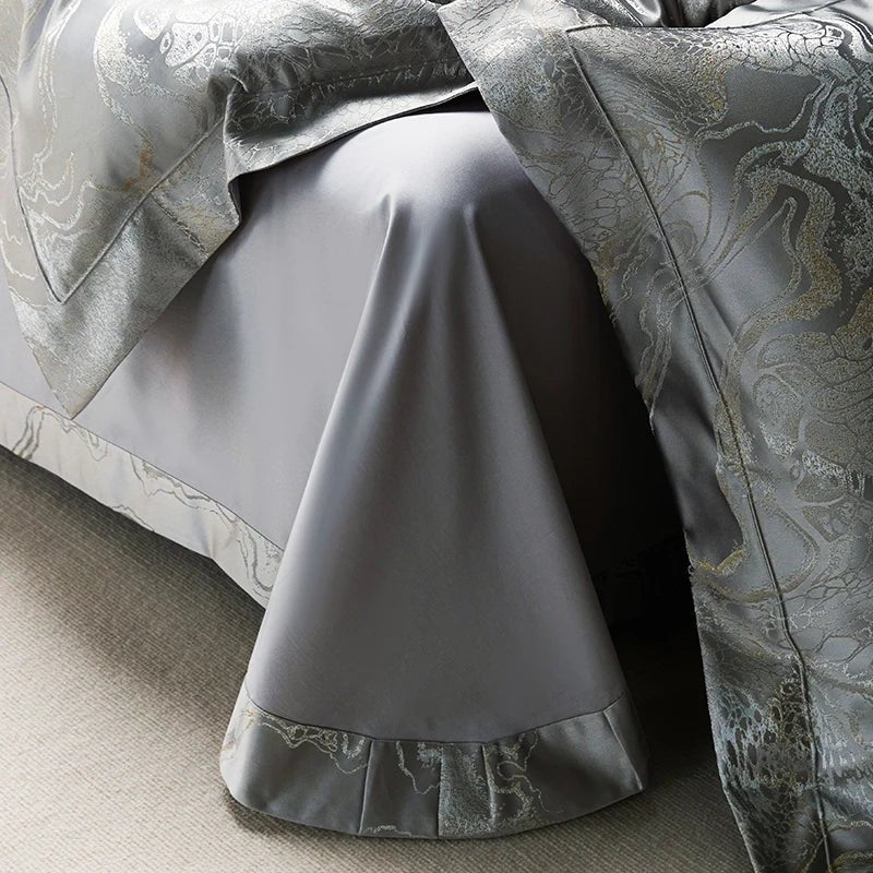 Shiny Silver Bedding Set