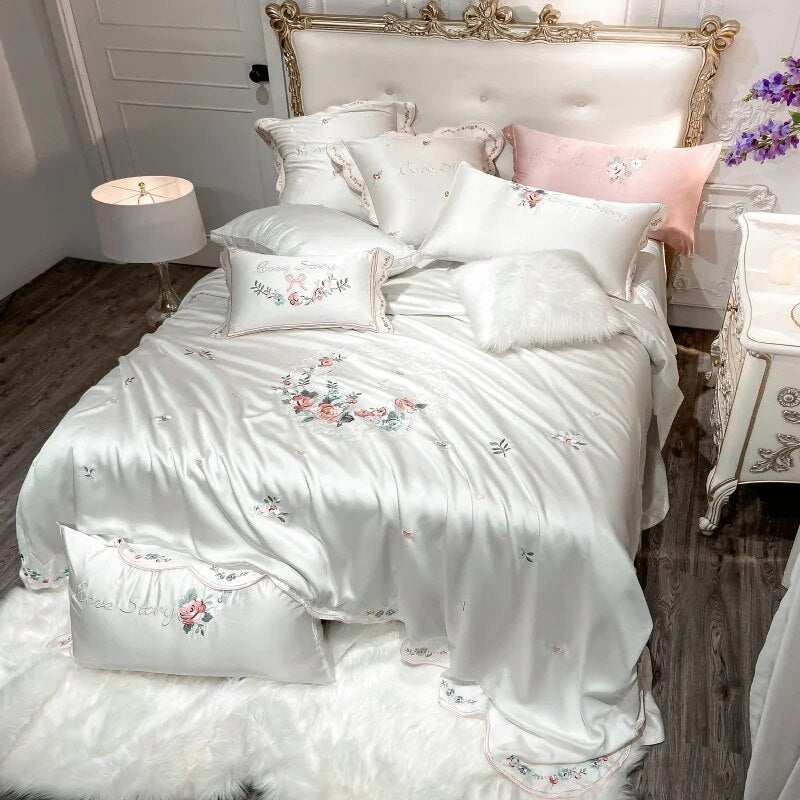 Dahlia Bamboo Fiber Bedding Set