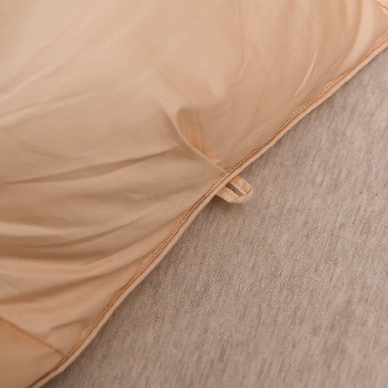 Beige Deluxe Cotton Goose Down Comforter