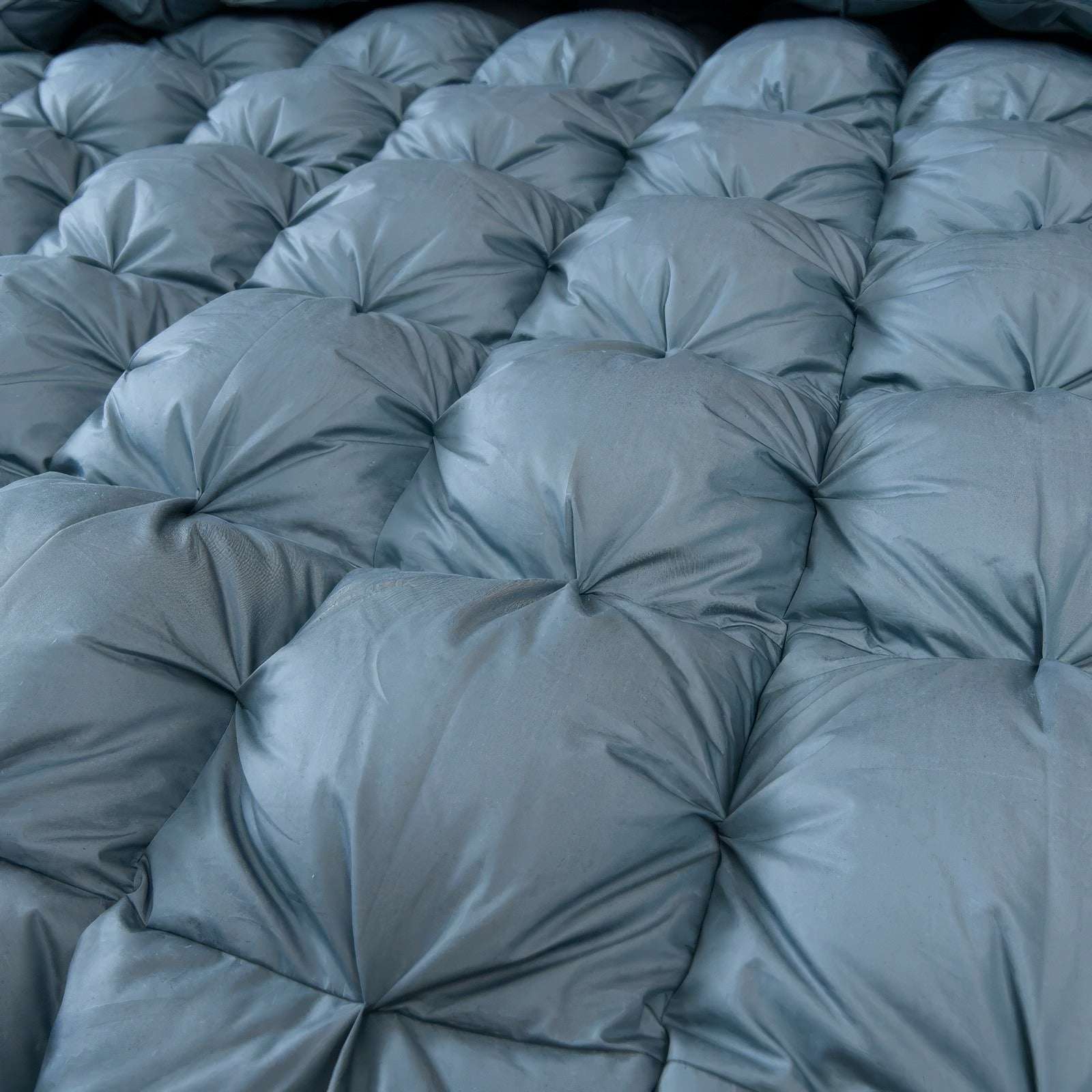 Blue Deluxe Cotton Goose Down Comforter