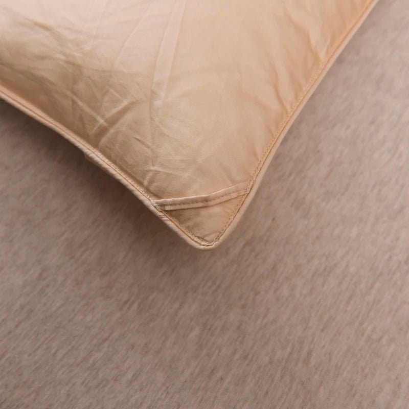 Beige Deluxe Cotton Goose Down Comforter