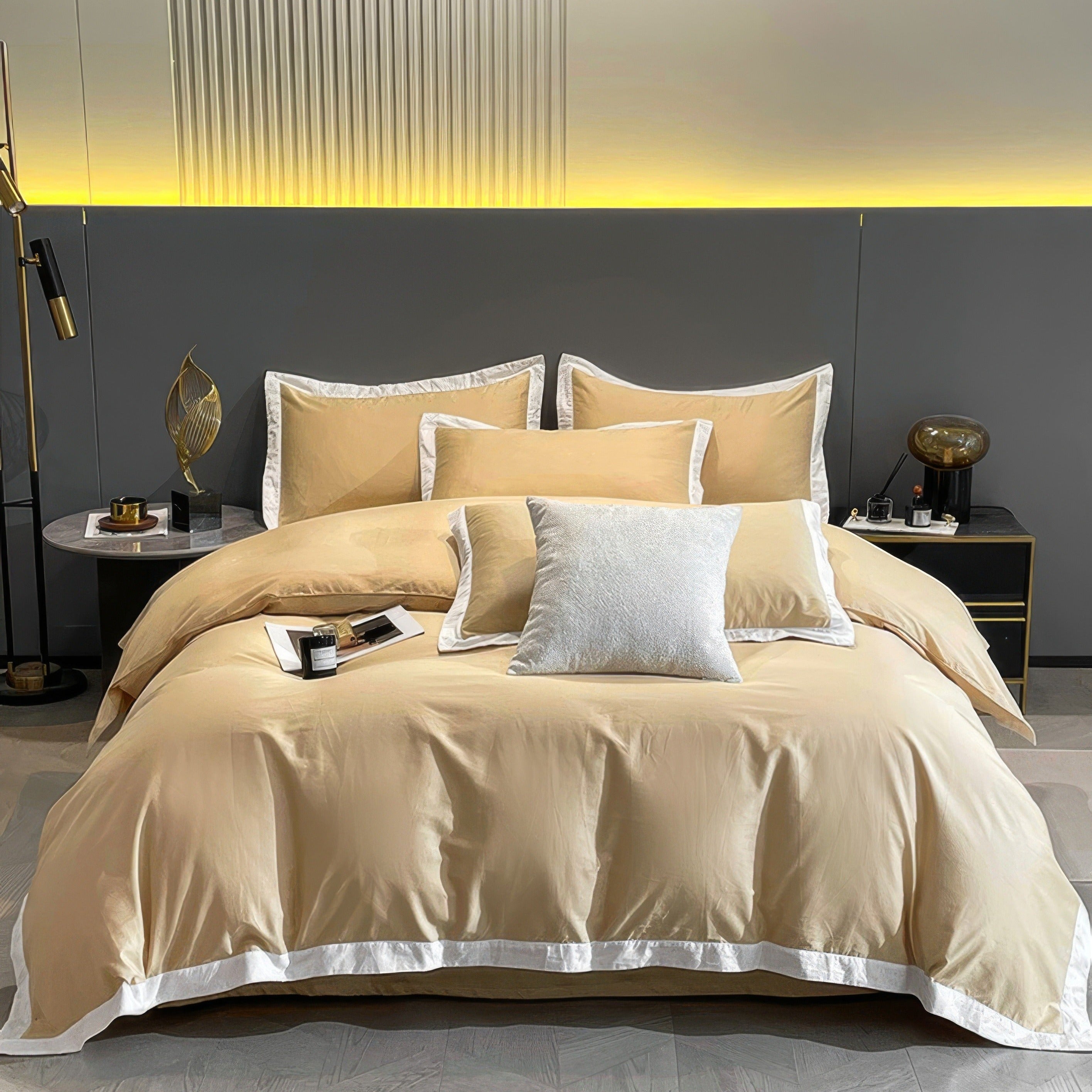 Mustard Contrast Bedding Set