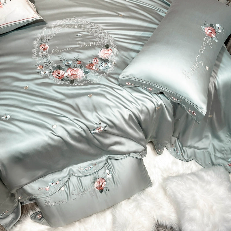 Dahlia Bamboo Fiber Bedding Set