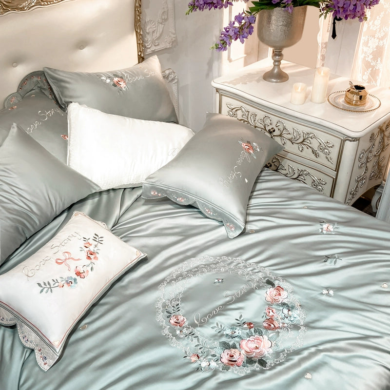 Dahlia Bamboo Fiber Bedding Set