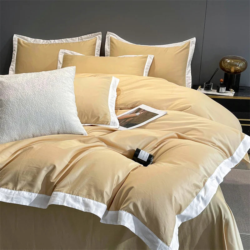 Mustard Contrast Bedding Set