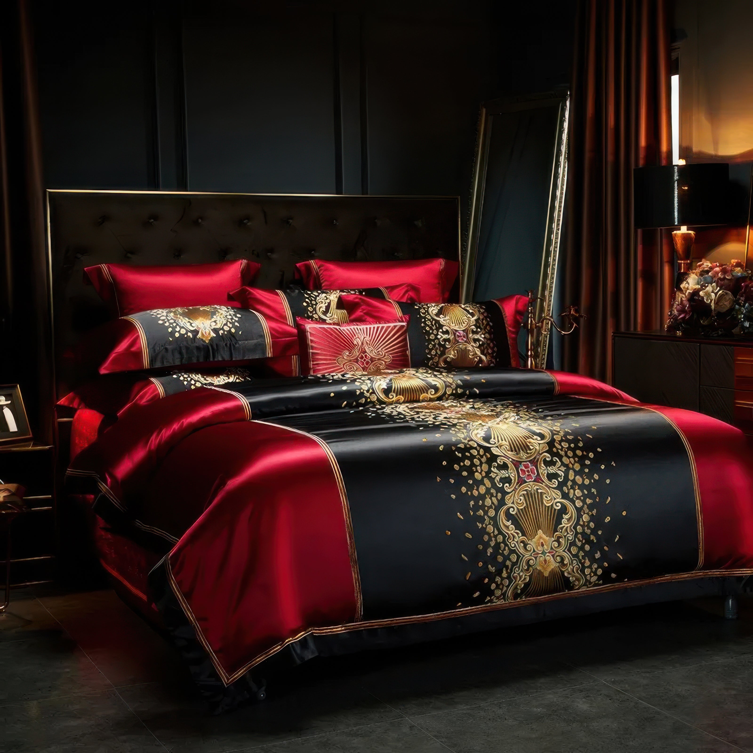 Imperial Scarlet Bedding Set