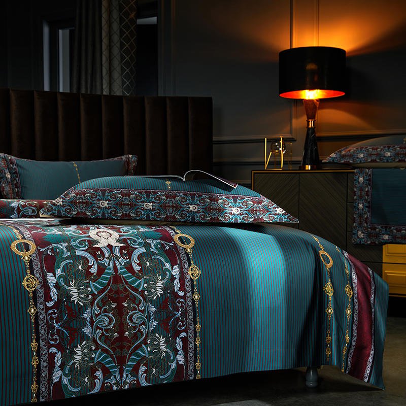 Teal Elegance Bedding Set