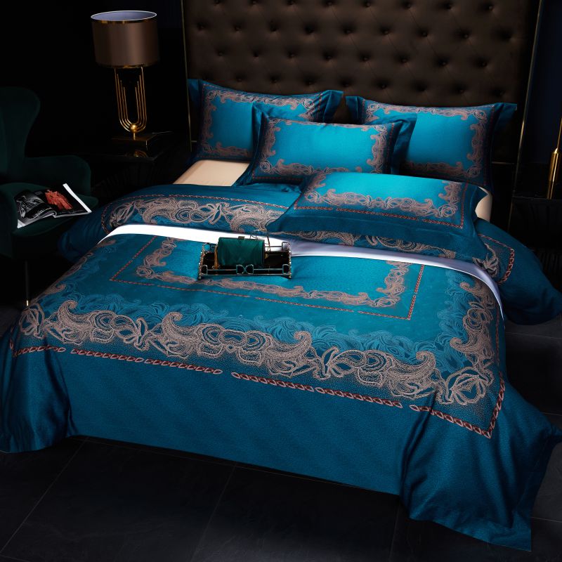 Rochester Premium Ocean Blue Bedding Set