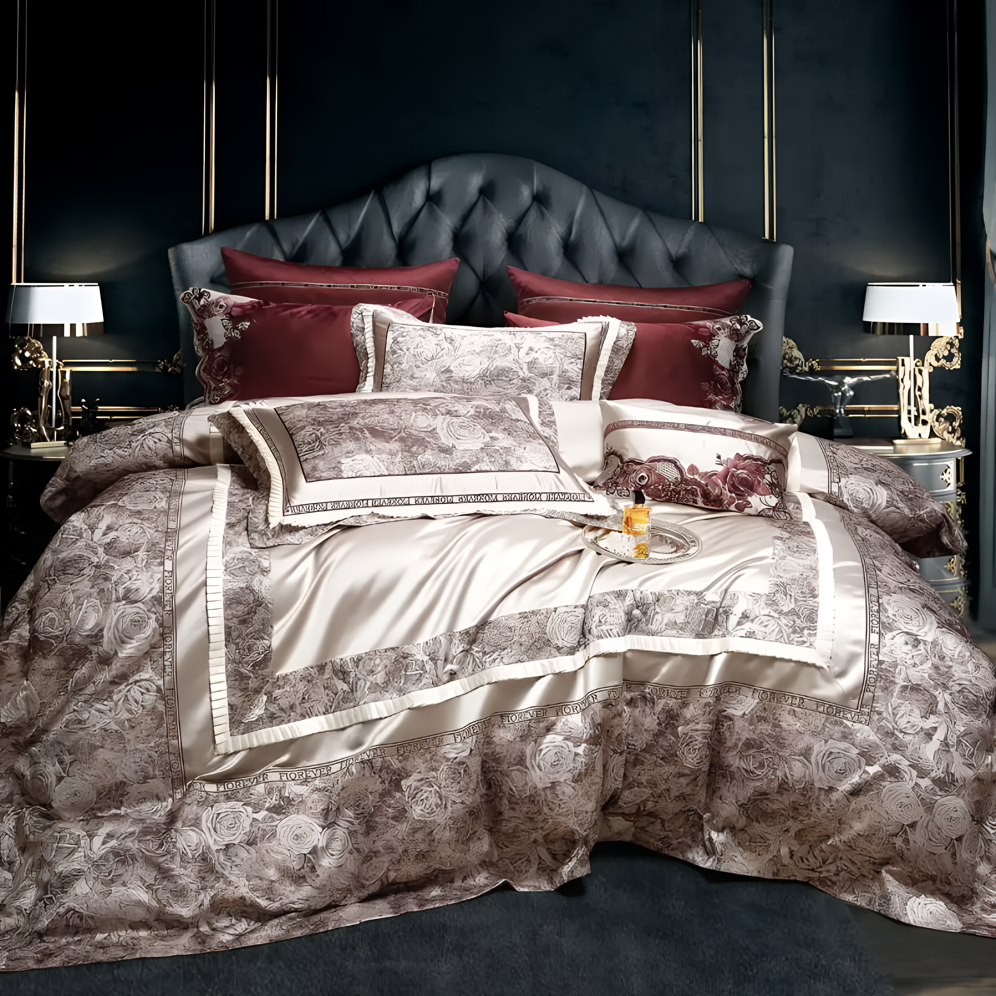 Halden Floral Luxury Bedding Set