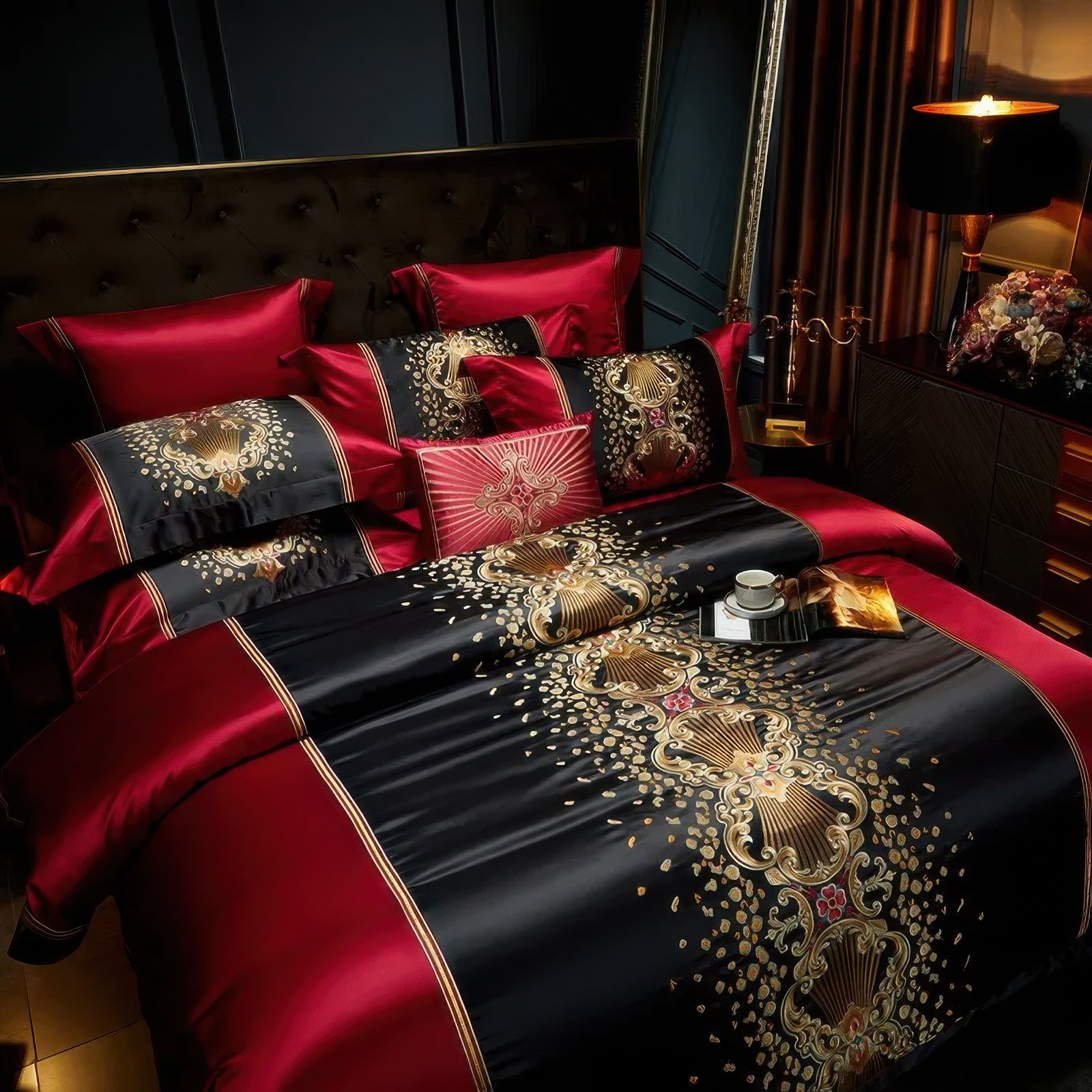 Imperial Scarlet Bedding Set