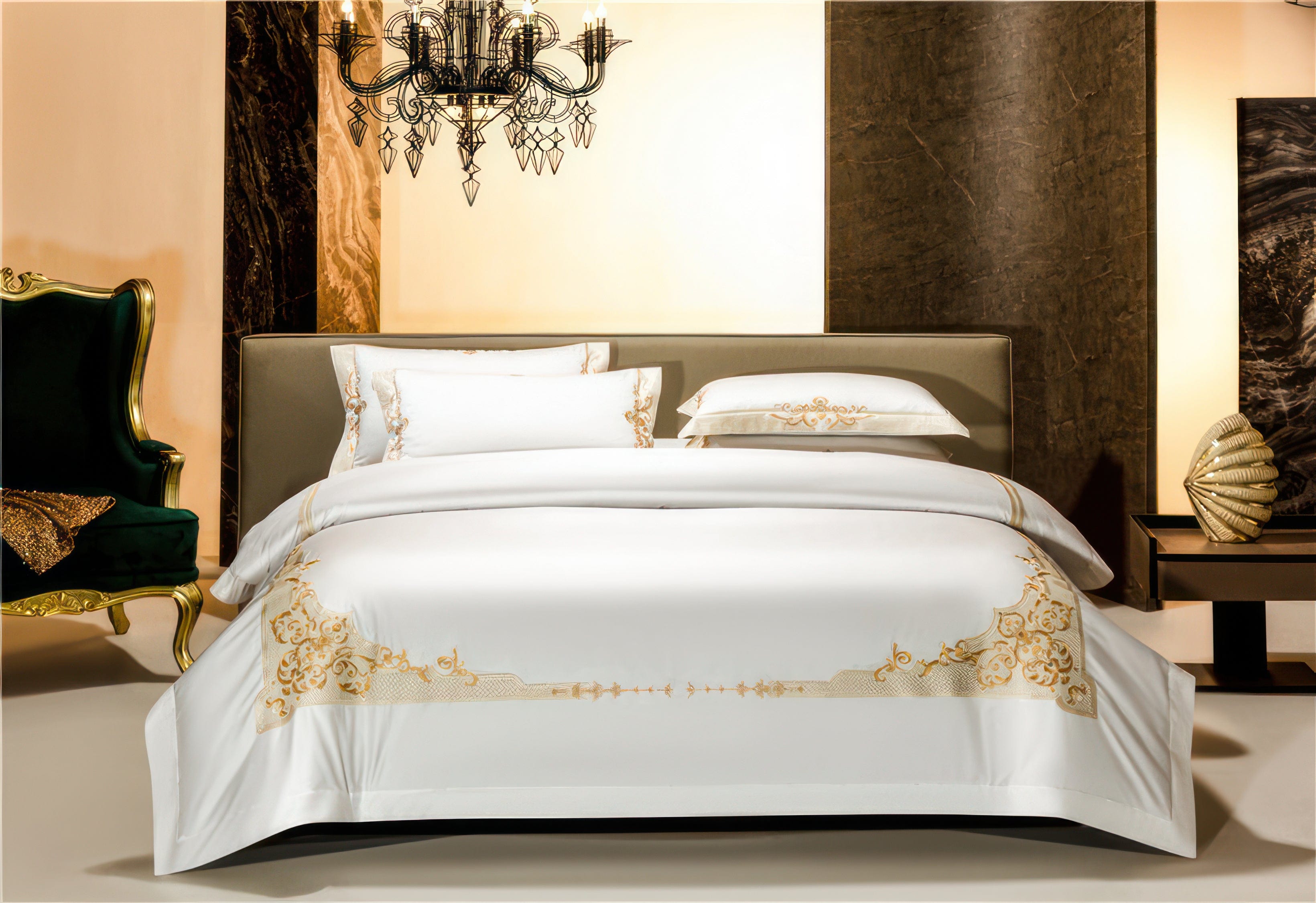 Royal White Bedding Set