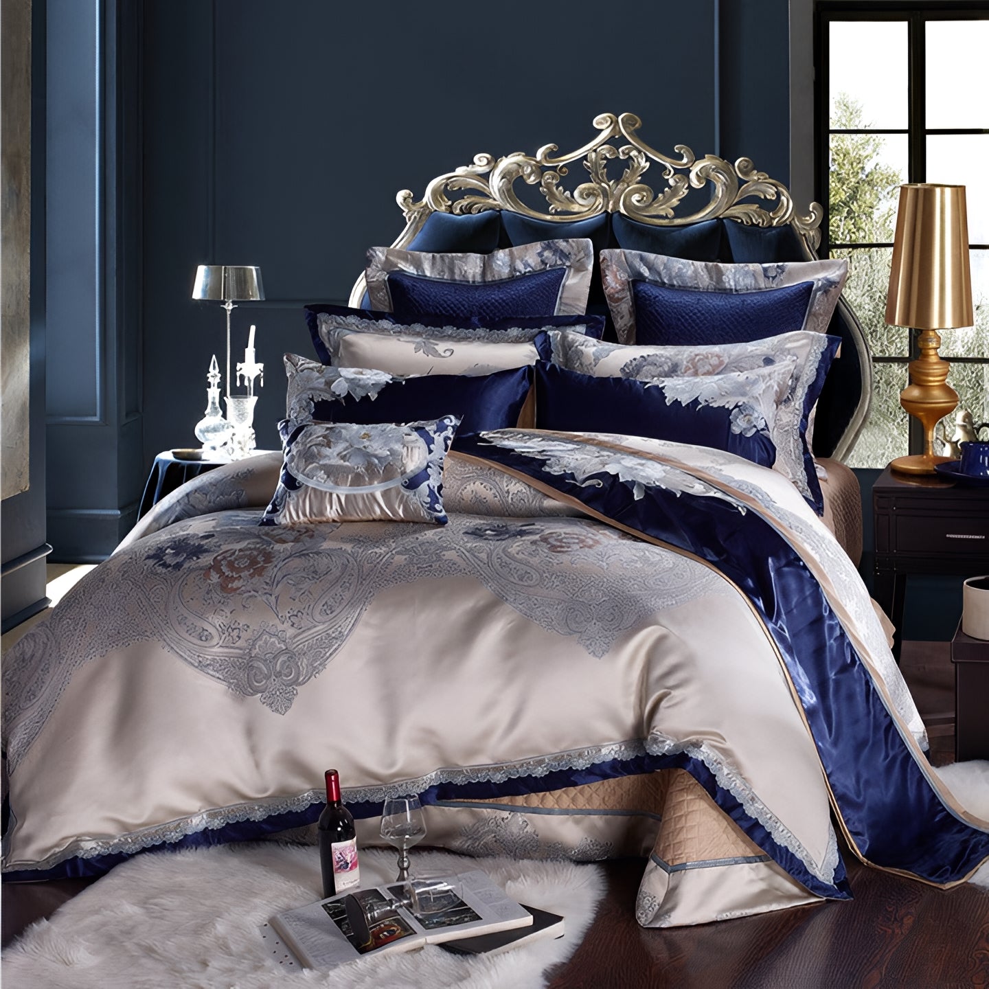 Imperial Blue Bedding Set